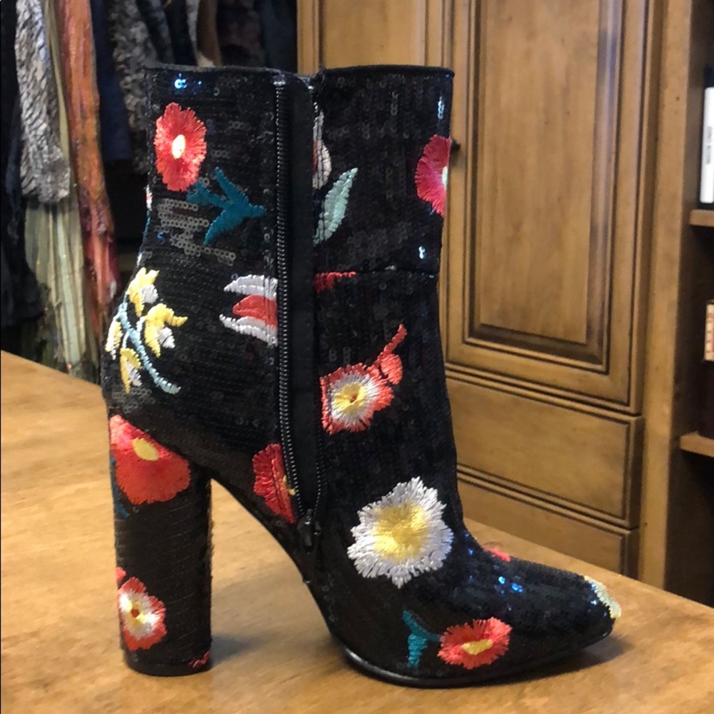 Sequined Booties